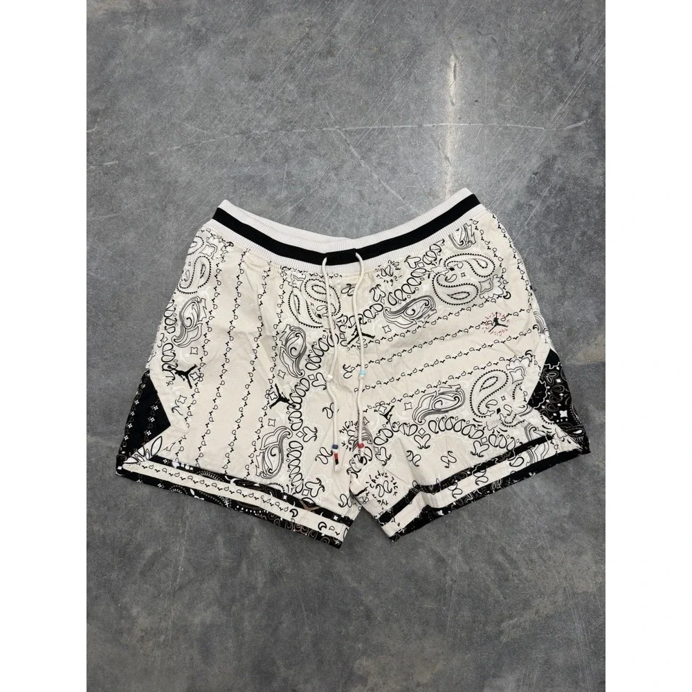 Air  Jordan Travis Scott Paisley Shorts Orewood DO4099-104 Size XXL
